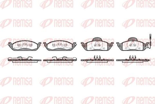 Тормозные колодки Remsa. Артикул 0697.01