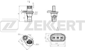 Датчик положения распредвала Zekkert для BMW 5 V (E60/E61) 2004-2010. Артикул SE-5051