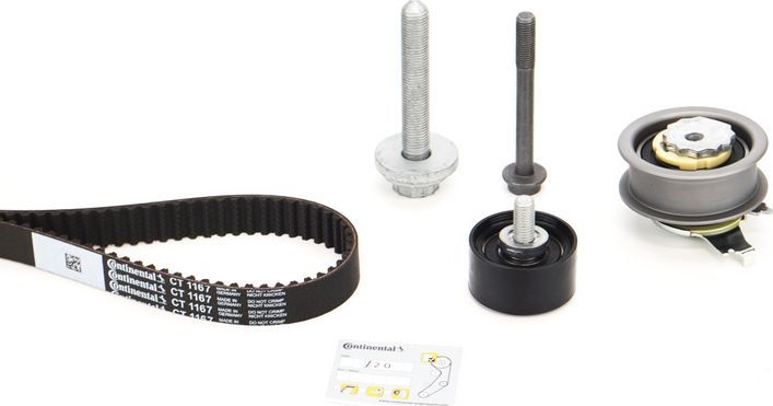 Ремень ГРМ с роликами (комплект) ContiTech. Артикул CT1167K7