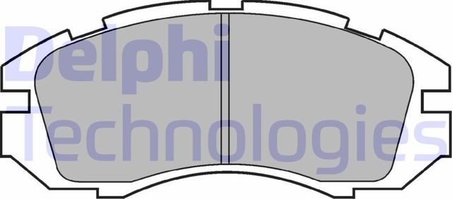 Тормозные колодки Delphi (Low-Metallic) передние для Subaru Legacy II 1994-1999. Артикул LP813