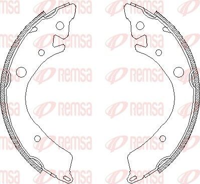 Тормозные колодки Remsa. Артикул 4084.00