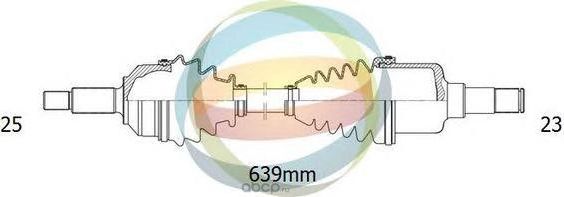 Вал приводной (ODM). Артикул 18011180