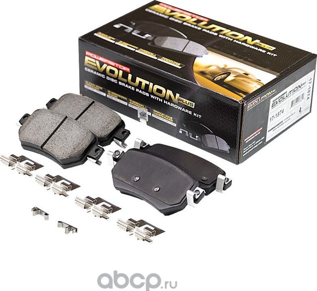 Задние керамические колодки Evolution PLUS Z17 (Powerstop). Артикул 171874