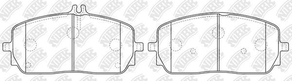 Тормозные колодки NiBK. Артикул PN0763