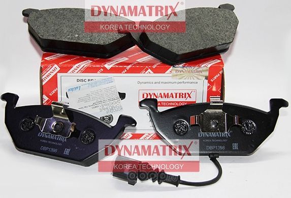 комплект колодок для дисковых тормозов (Dynamatrix-Korea). Артикул DBP1398