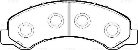 Колодки тормозные, передние (Старый CKIS5) (CTR). Артикул GK0407
