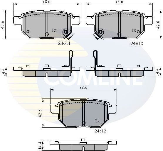 Тормозные колодки Comline Comline. Артикул CBP31579
