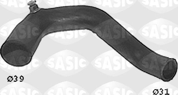 Патрубок системы охлаждения (радиатора) Sasic правый верхний для Renault Twingo I 1993-1996. Артикул SWH4285