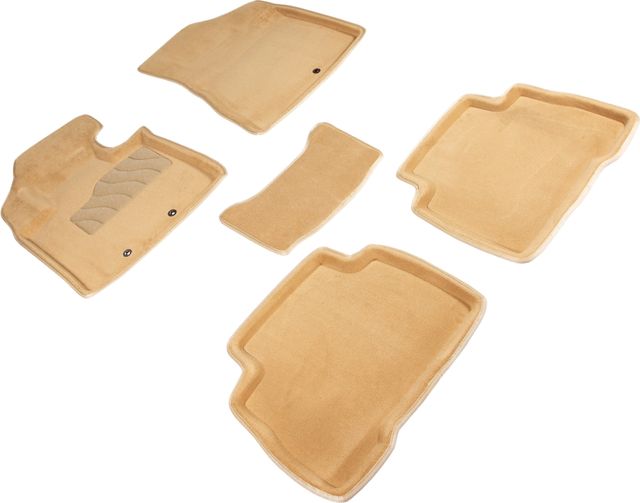 Коврики Seintex 3D ворсовые для салона Kia Sorento II рестайлинг 2012-2026 Бежевый. Артикул 84140