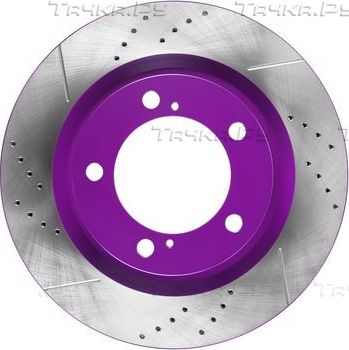 Тормозной диск NiBK передний для Toyota Sequoia II 2007-2026. Артикул RN22002DSET