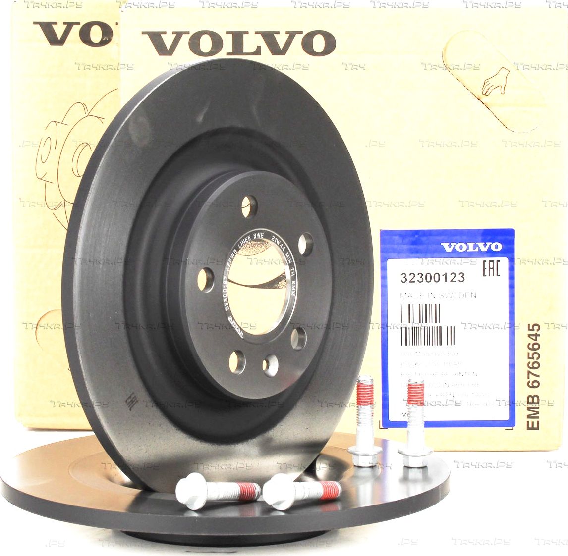 Тормозной диск Volvo задний для Volvo XC40 I 2017-2026. Артикул 32300123