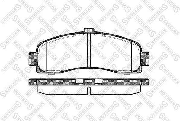 Тормозные колодки Stellox. Артикул 442 010B-SX
