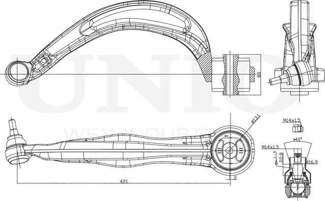 Рычаг подвески (Unio). Артикул SSP-40126