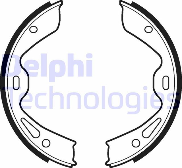 Тормозные колодки (стояночная тормозная система) Delphi. Артикул LS2120