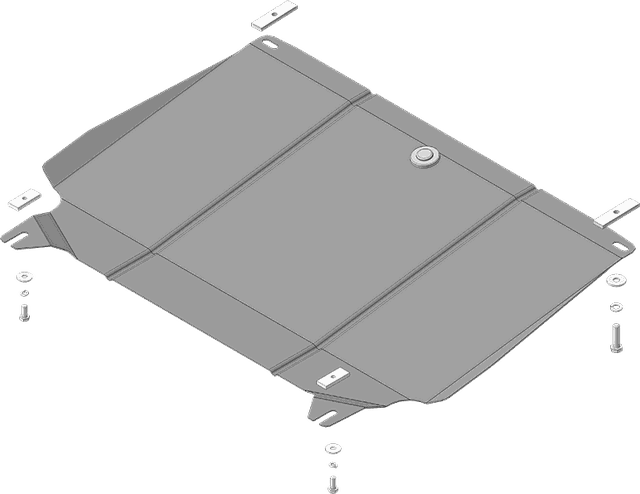 Защита Мотодор для двигателя, КПП Daewoo Gentra 2013-2026. Артикул 63002
