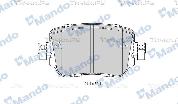 Тормозные колодки Mando. Артикул MBF015285