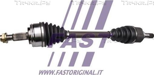 Полуось (привод в сборе, приводной вал) Fast левая для Renault Master III 2010-2026. Артикул FT27129