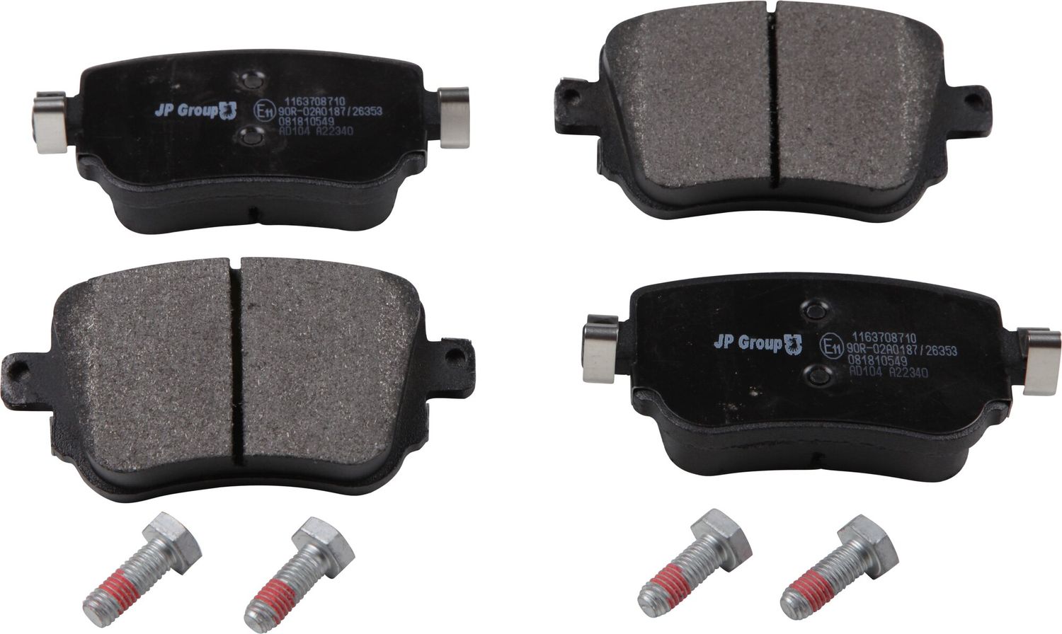 Тормозные колодки JP Group. Артикул 1163708710
