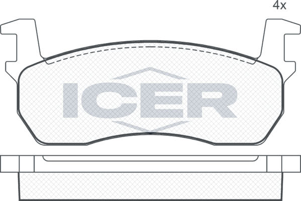 Тормозные колодки Icer. Артикул 180424