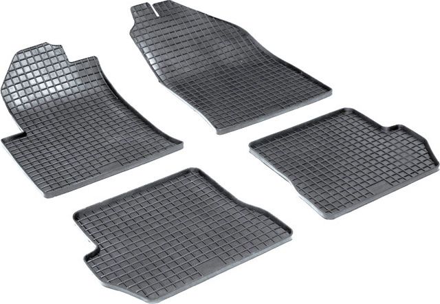 Коврики резиновые Seintex с узором сетка для салона Ford Fiesta V 2002-2008. Артикул 00140