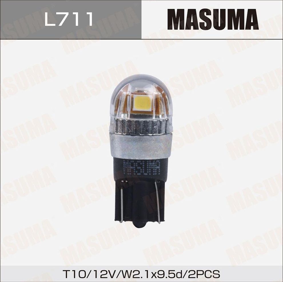 Лампы светодиодные Masuma LED T10 12V5W SMD 1-2W (комплект 2шт) Masuma. Артикул L711