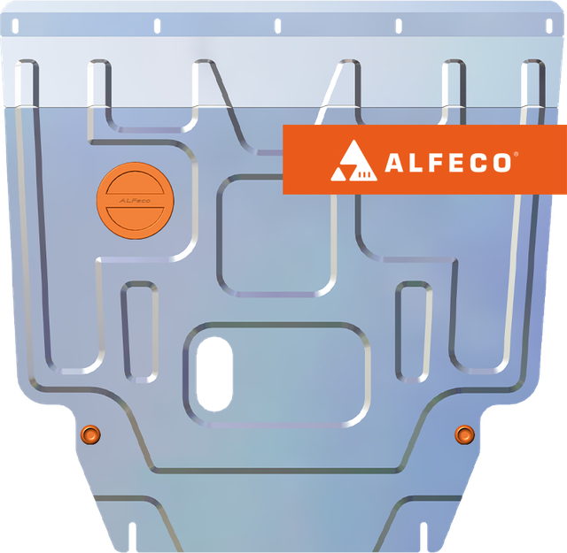 Защита алюминиевая Alfeco для картера и КПП Geely Coolray 2020-2026. Артикул ALF.08.19al