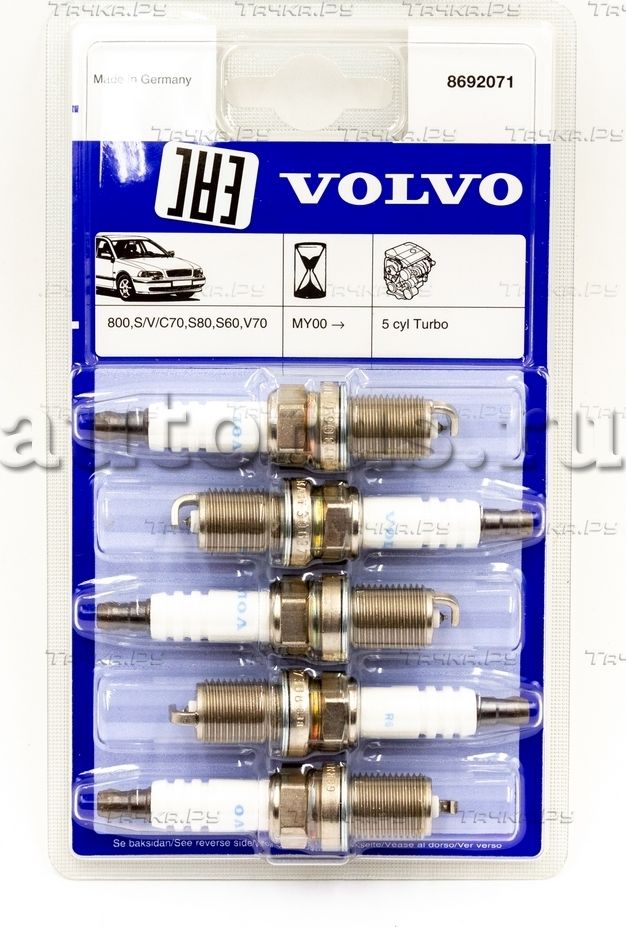 Свеча зажигания Volvo для Volvo S80 II 2006-2010. Артикул 8692071