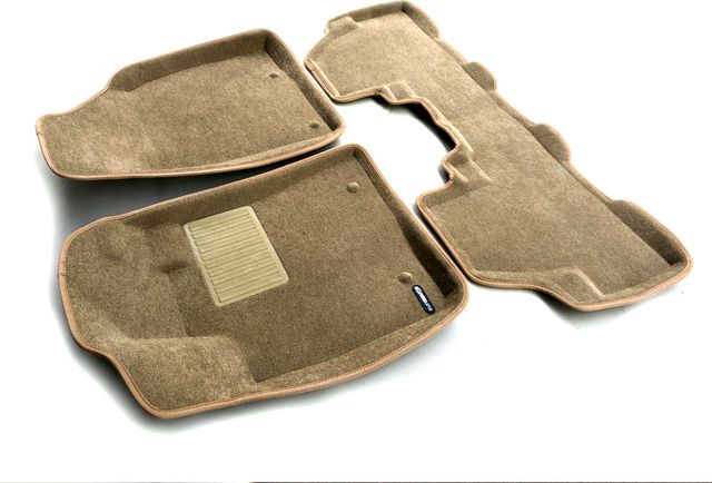 Коврики текстильные Euromat 3D Business для салона Lexus RX III рестайлинг 2012-2015. БЕЖЕВЫЕ. Артикул EMC3D-003209T