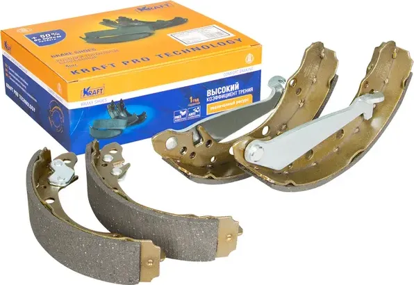 Колодки тормозные VAG 80/FABIA/GOLF 3/POLO -08 барабан. (Kraft). Артикул KT091543