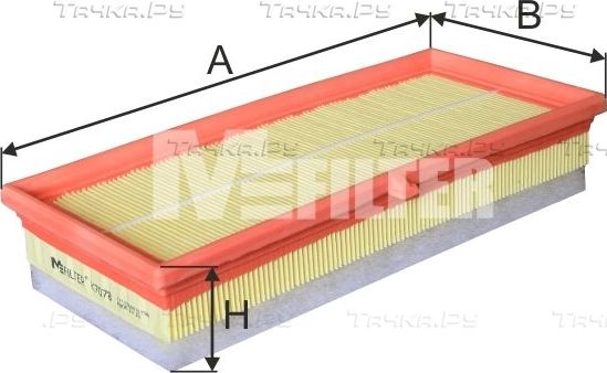 Воздушный фильтр MFilter для Toyota Yaris II 2005-2012. Артикул K 7078