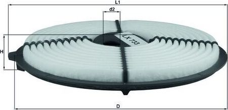 Воздушный фильтр Mahle для Toyota Sprinter VI (E90) 1987-1989. Артикул LX 733