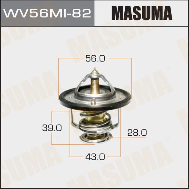 Термостат Masuma для Mitsubishi Outlander XL 2006-2012. Артикул WV56MI-82