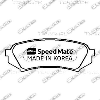 Тормозные колодки SpeedMate задние для Lexus RX II 2003-2008. Артикул SM-BPJ210