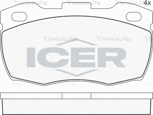 Тормозные колодки Icer передние для Land Rover Defender I 1990-2016. Артикул 141089