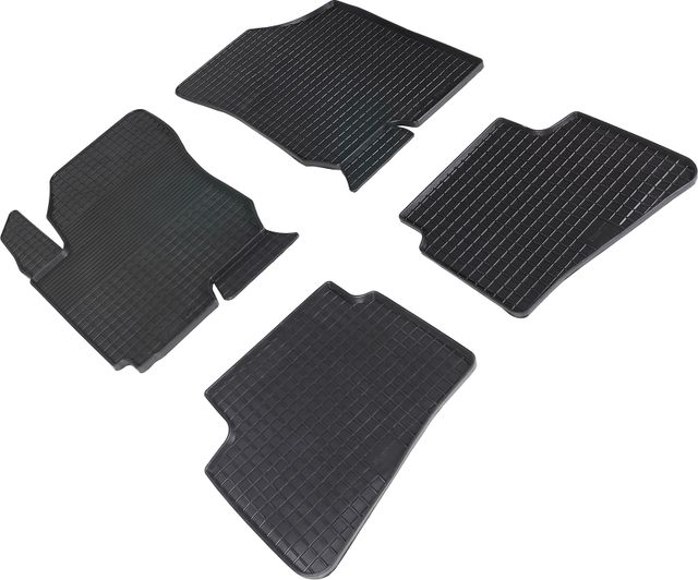 Коврики резиновые Seintex с узором сетка для салона Kia Ceed I 2007-2011. Артикул 00451