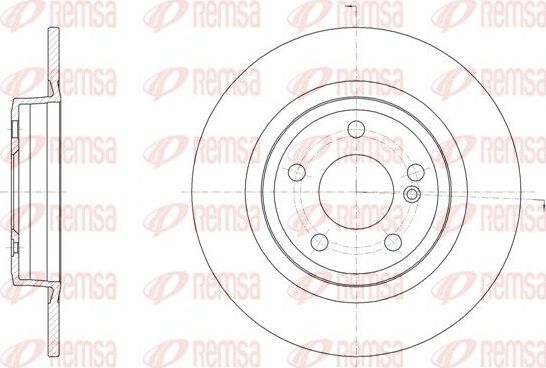 Тормозной диск Remsa. Артикул 61523.00