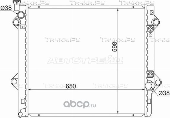 Радиатор LEXUS GX470 2UZ 02-07TOYOTA LAND CRUISER (SAT). Артикул TY0009120473R