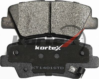 Колодки тормозные HYUNDAI Solaris,Sonata KIA Soul задние (4шт.) KORTEX. Артикул KT1401STD