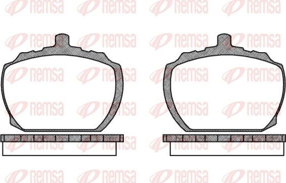 Тормозные колодки Remsa. Артикул 0058.10