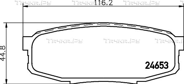 Тормозные колодки Hella NAO. Артикул 8DB 355 028-691