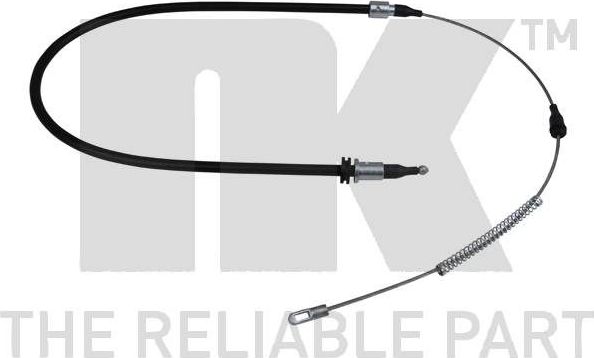 Трос ручника (тросик ручного тормоза) NK левый для Opel Combo B 1994-2001. Артикул 903683