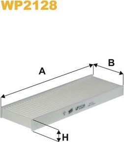 Салонный фильтр WIX Filters. Артикул WP2128