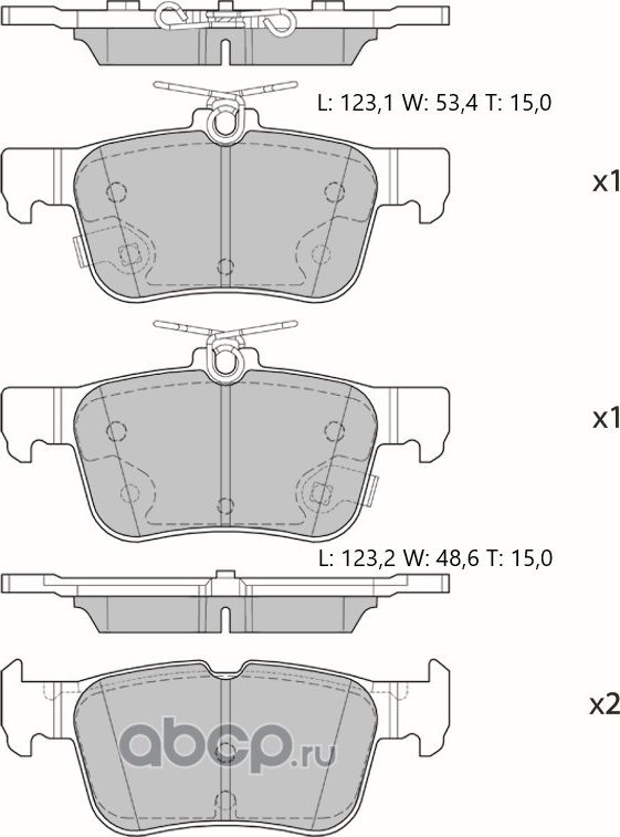 Колодки тормозные дисковые противоскрипная пластина в компл (Avantech). Артикул AV195