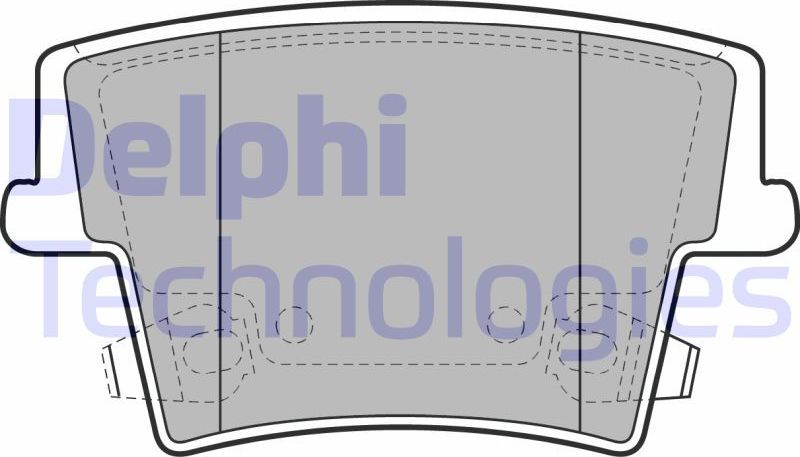 Тормозные колодки Delphi (Low-Metallic). Артикул LP2035
