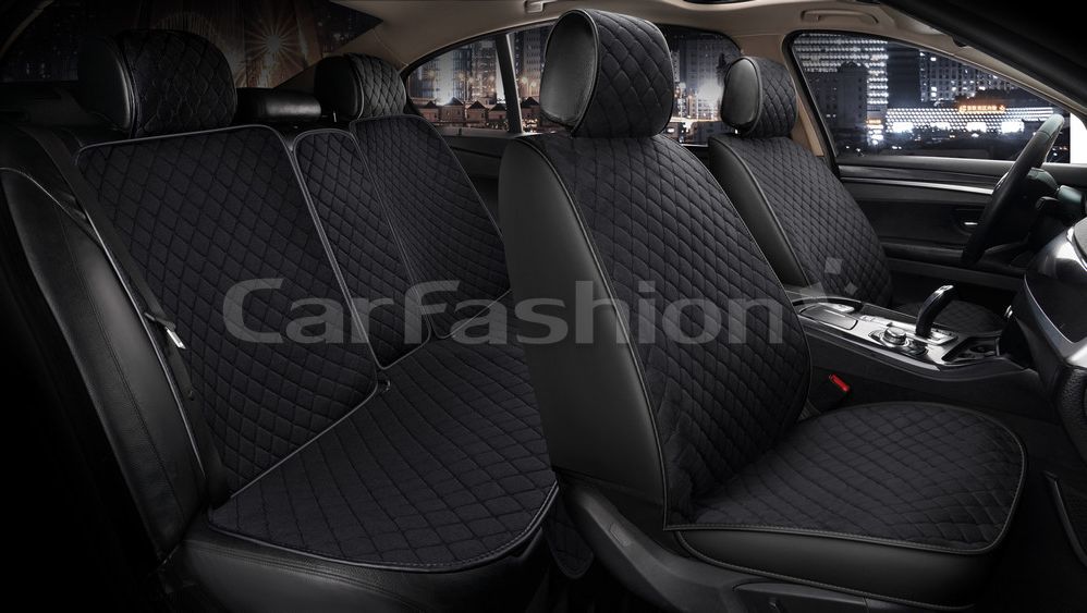 Накидки универсальные CarFashion Derby для авто, цвет Черный/Черный/Черный. Артикул 22657