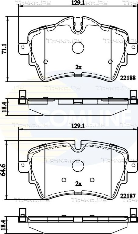Тормозные колодки Comline Comline передние для MINI Countryman II (F60) 2017-2026. Артикул CBP02261