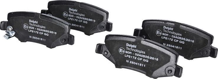 Тормозные колодки Delphi (Low-Metallic). Артикул LP2172