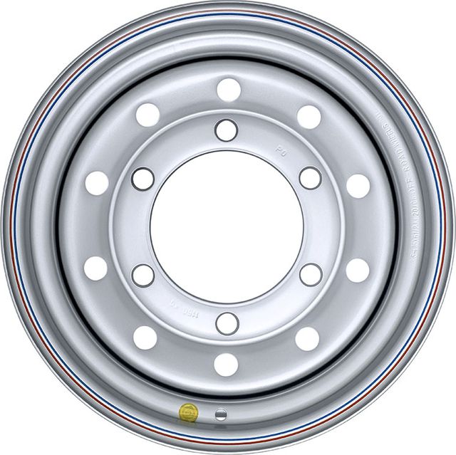 Колёсный диск OFF-ROAD Wheels стальной серебристый 6x205 6,5xR16 d65 ET0 для MAN TGE 2017-2024. Артикул 1665-60561S-0A08