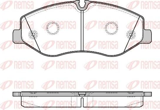 Тормозные колодки Remsa. Артикул 1623.00