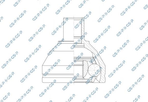 Шрус внутренний (граната) GSP передний левый для Volvo XC90 I 2002-2006. Артикул 603295
